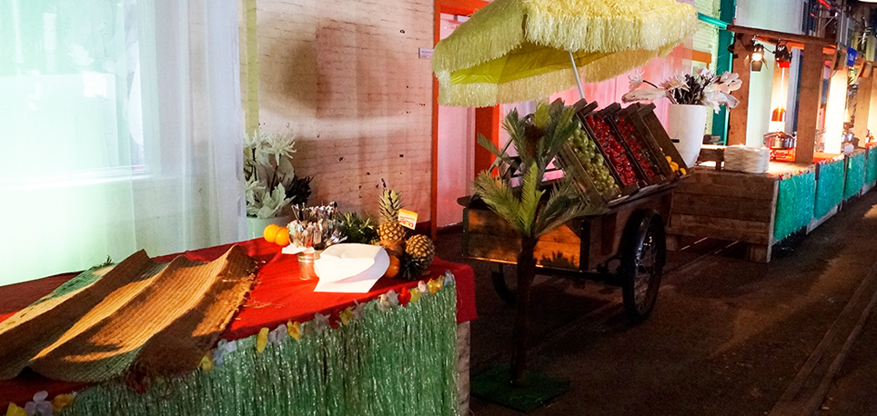 Tropische decoratie voor feest